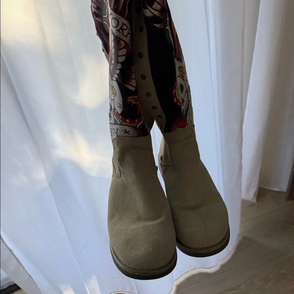 (Size 10) Ed Hardy Tall Boots New York